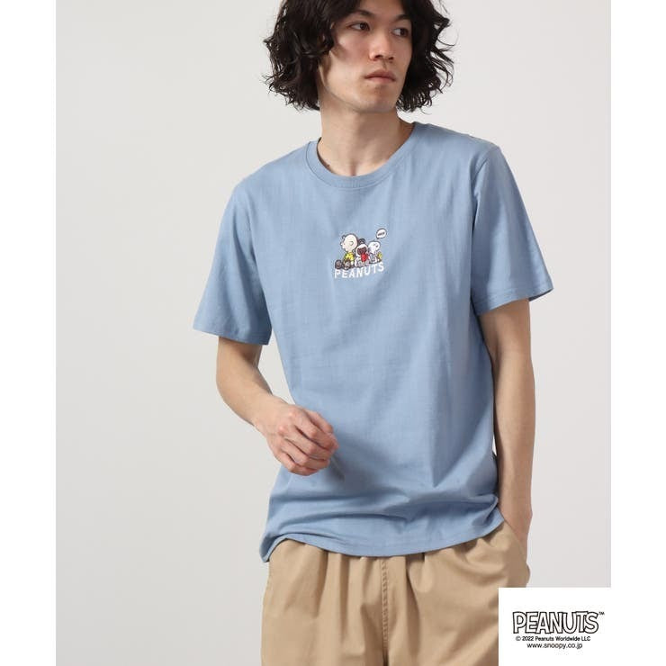 スヌーピー オラフ チャーリーブラウン Tシャツ 半袖 刺繍 SNOOPY PEANUTS s1132-153sp