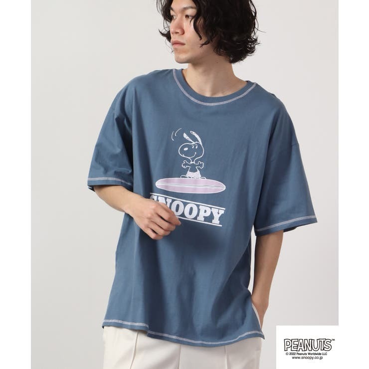 スヌーピー Tシャツ 半袖 サーフ 夏 プリント SNOOPY PEANUTS s1132-160sp