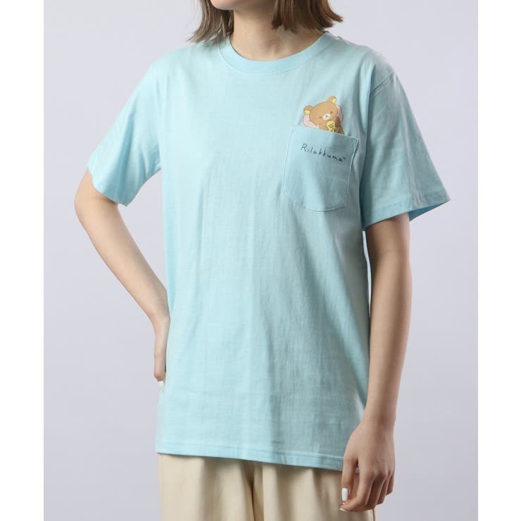 リラックマ サンエックス Tシャツ 半袖 プリント トップス San-X rk1132-244