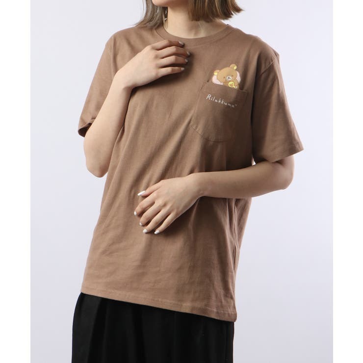 リラックマ サンエックス Tシャツ 半袖 プリント トップス San-X rk1132-244