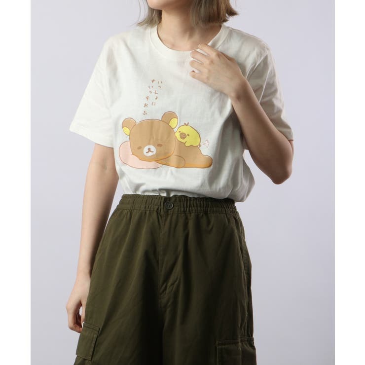 リラックマ サンエックス Tシャツ 半袖 プリント トップス San-X rk1132-244