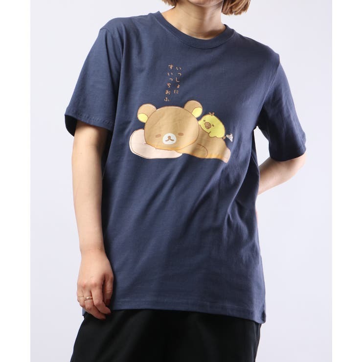 リラックマ サンエックス Tシャツ 半袖 プリント トップス San-X rk1132-244