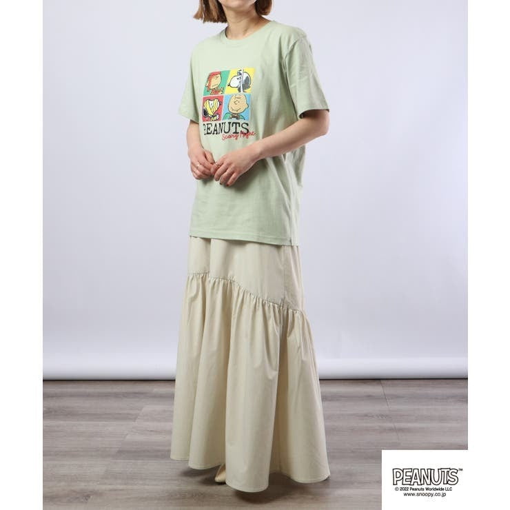 スヌーピー トップス Tシャツ 半袖 プリント チャーリーブラウン カラフル ホラー ハロウィン モンスター SNOOPY PEANUTS s1132-158sp