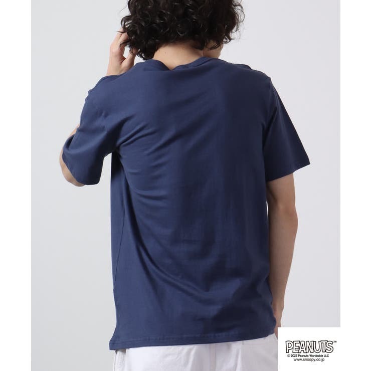 スヌーピー Tシャツ トップスチャーリーブラウン 半袖 プリント SNOOPY PEANUTS s1132-35