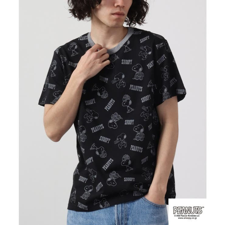 スヌーピー Tシャツ トップス 半袖 プリント SNOOPY PEANUTS s1132-170sp