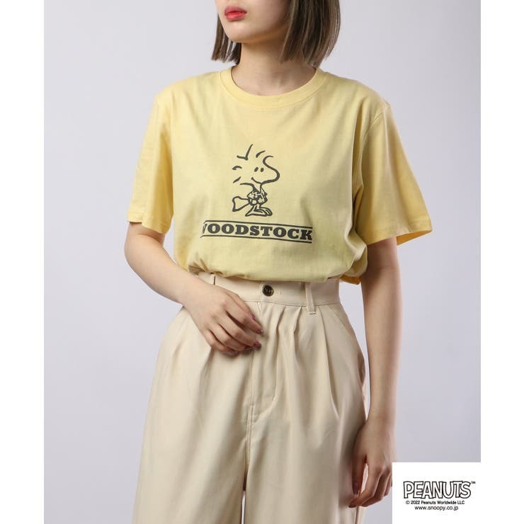 チャーリーブラウン ウッドストック Tシャツ トップス 半袖 ハワイアン SNOOPY PEANUTS s1132-163sp