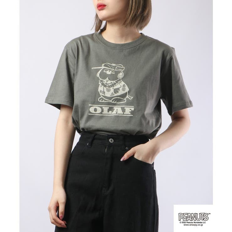 スヌーピー Tシャツ トップス 半袖 ハワイアン プリント SNOOPY PEANUTS s1132-162sp