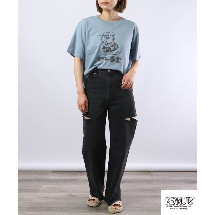 スヌーピー Tシャツ トップス 半袖 ハワイアン プリント SNOOPY PEANUTS s1132-162sp