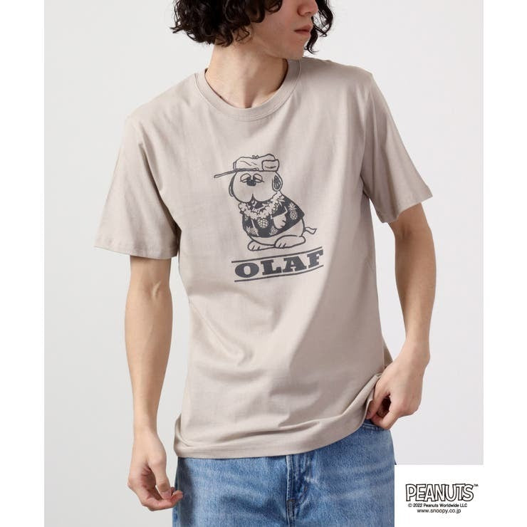 スヌーピー Tシャツ トップス 半袖 ハワイアン プリント SNOOPY PEANUTS s1132-162sp