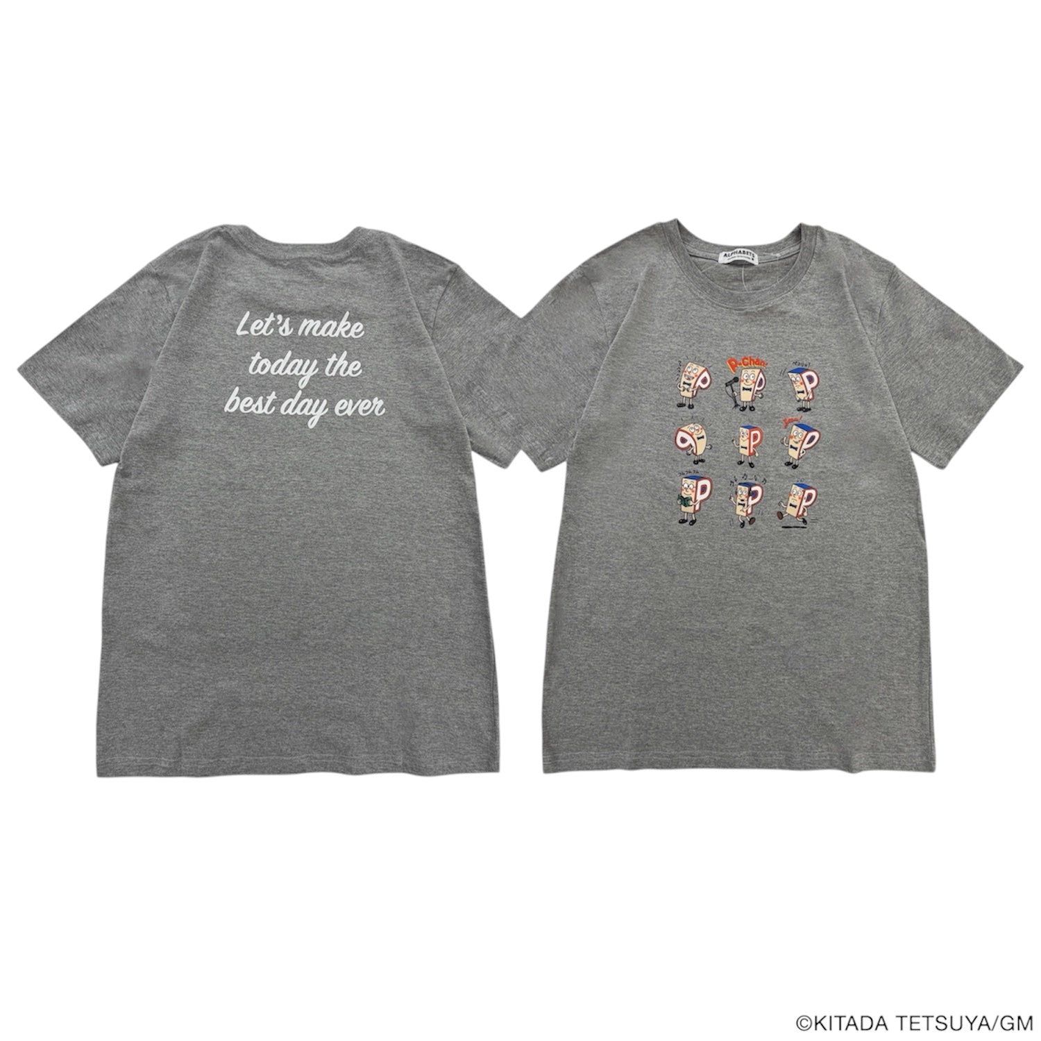 P-chan 9連キャラクタープリントTシャツ メンズ レディース 半袖 綿100% al1162-298