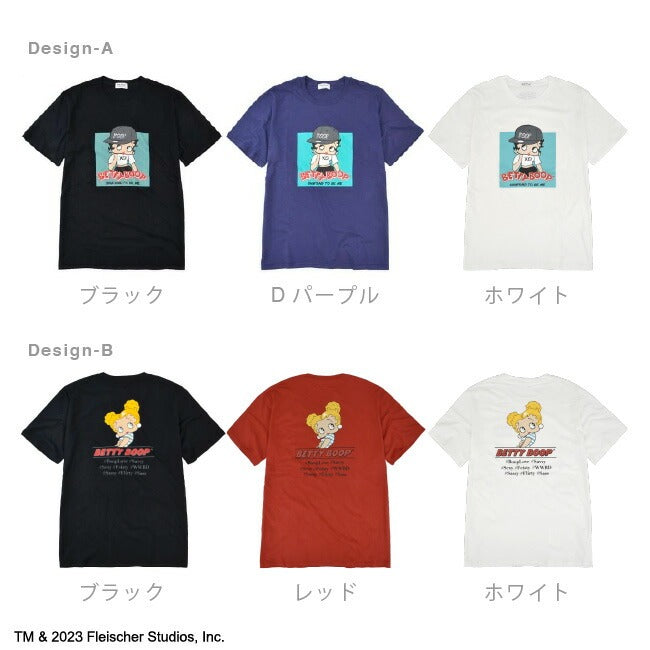 ベティ・ブープ ベティちゃん 半袖 Tシャツ プリント トップス キャラクター be1132-372