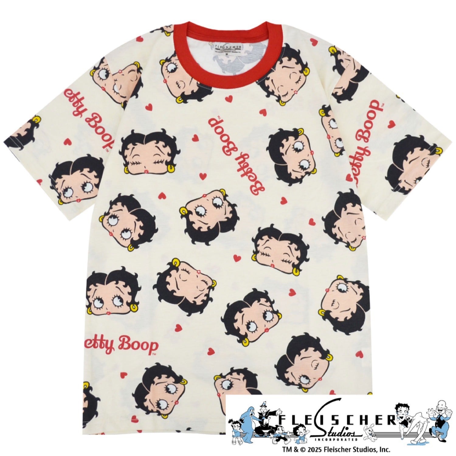 ベティー ブープ Tシャツ 半袖 総柄 プリント トップス メンズ レディース be1152-250