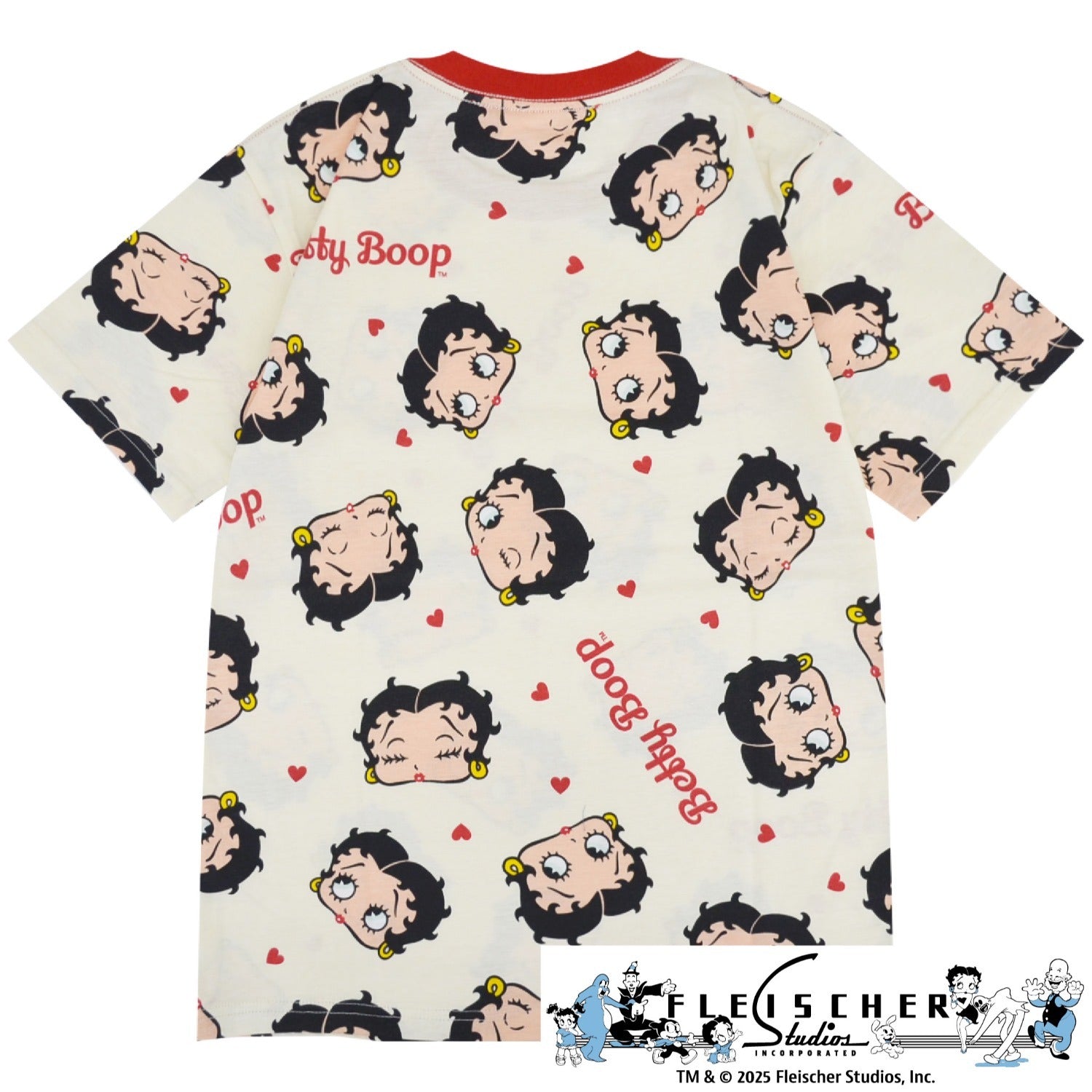 ベティー ブープ Tシャツ 半袖 総柄 プリント トップス メンズ レディース be1152-250