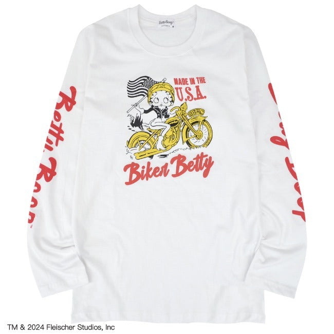 ベティ 長袖 Tシャツ 春秋 カジュアル ベティブープ アメカジ キャラクター be1241-13