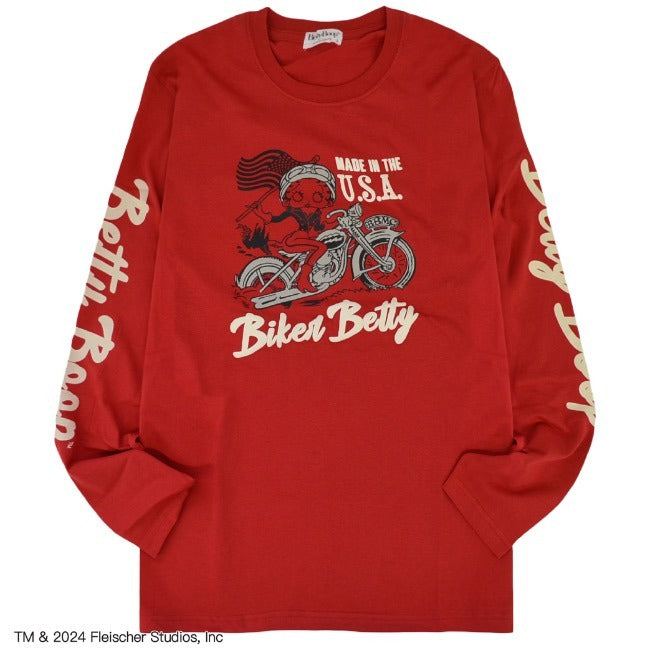 ベティ 長袖 Tシャツ 春秋 カジュアル ベティブープ アメカジ キャラクター be1241-13