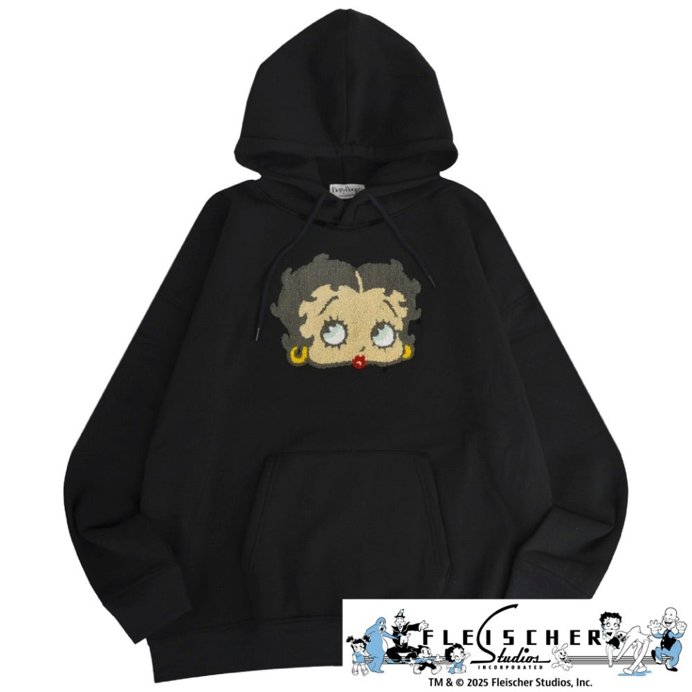 ベティー ブープ パーカー 裏起毛 オーバーサイズ 刺繍 ロゴ BETTY BOOP メンズ レディース be1344-168