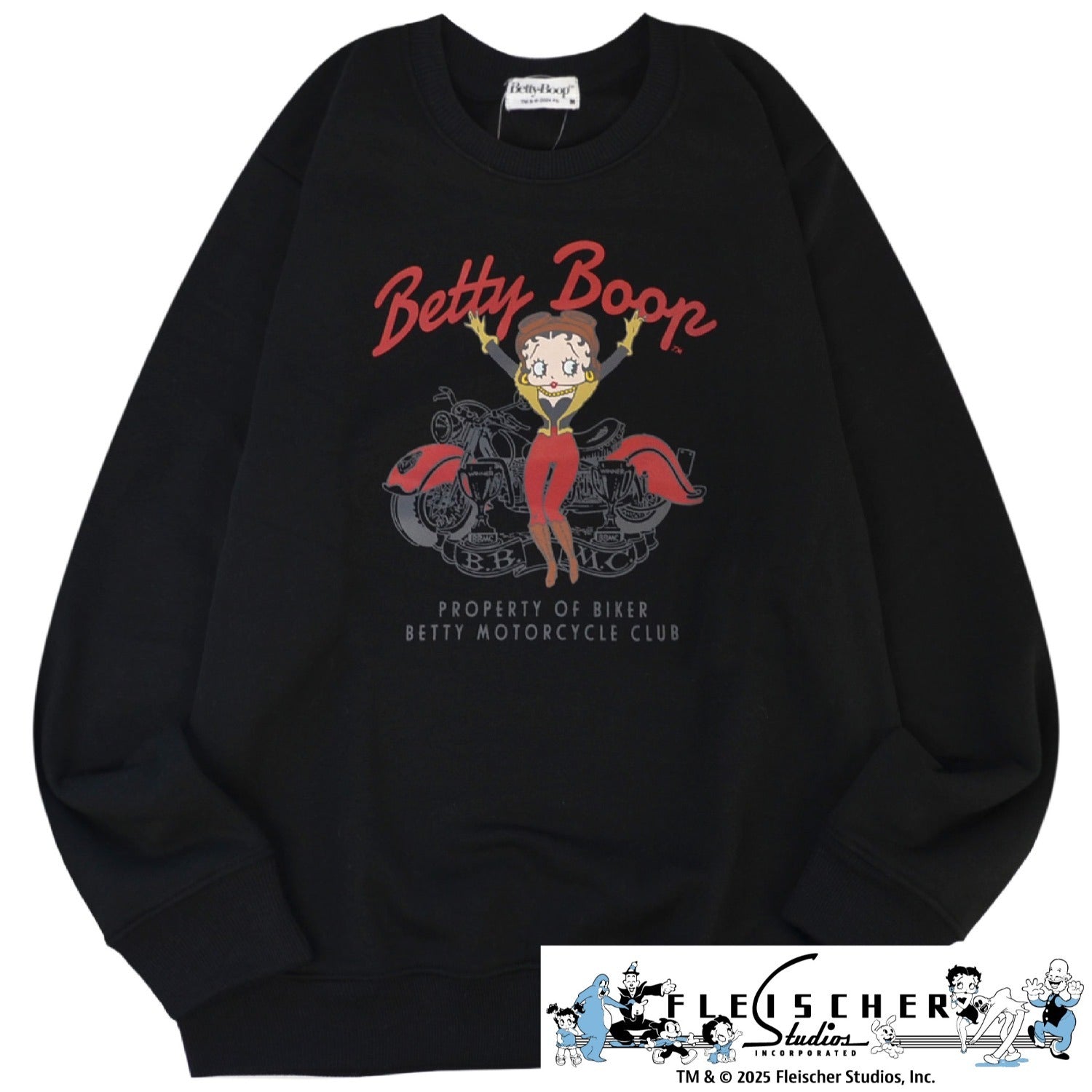 ベティー ブープ トレーナー 裏起毛 刺繍 ロゴ BETTY BOOP メンズ レディース be1344-70