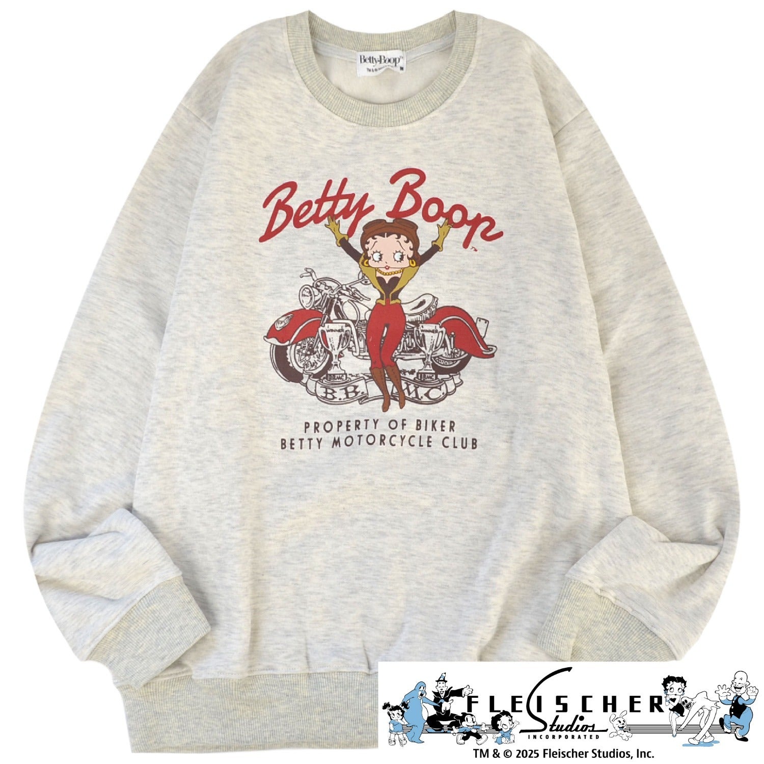 ベティー ブープ トレーナー 裏起毛 刺繍 ロゴ BETTY BOOP メンズ レディース be1344-70