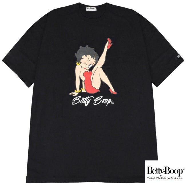 ベティー ブープ Tシャツ ビッグ シルエット BETTY BOOP 半袖 ワンピース ルームウェア レディース メンズ be1742-314