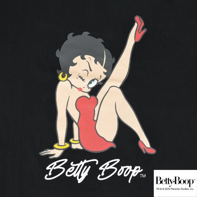 ベティー ブープ Tシャツ ビッグ シルエット BETTY BOOP 半袖 ワンピース ルームウェア レディース メンズ be1742-314