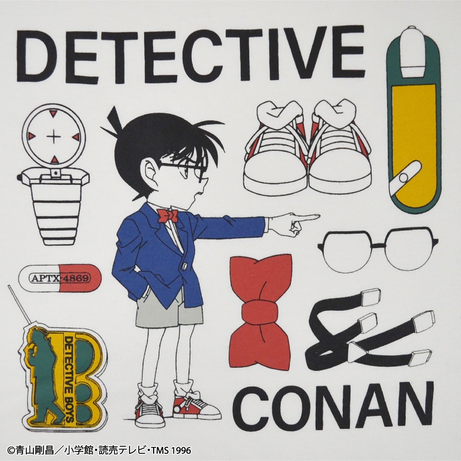 名探偵コナン コナン 半袖 Tシャツ プリント トップス アニメ 漫画 映画 小学館 cn1152-392th