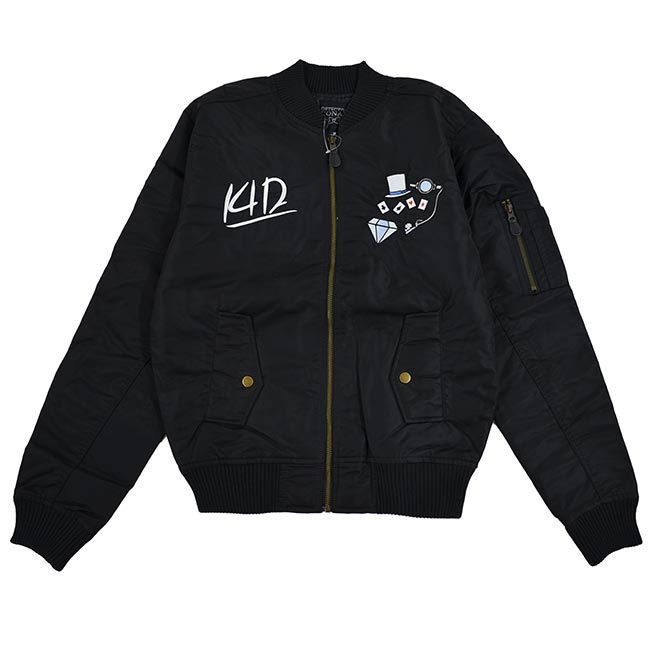 名探偵コナン MA-1 ジャケット 怪盗キッド ブラック カーキ M L LL cn1884-450