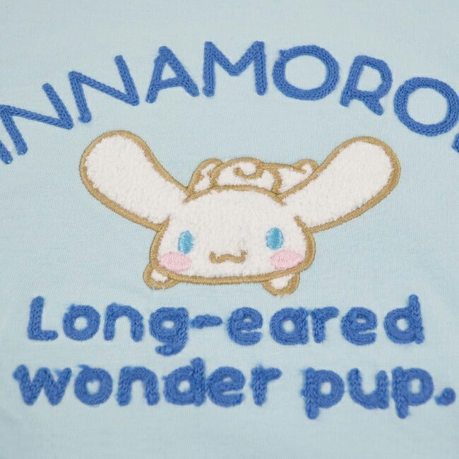 シナモロール 刺繍 Tシャツ 半袖 春夏 シナモン チェーンステッチ サンリオ キャラクターズ cr1132-341