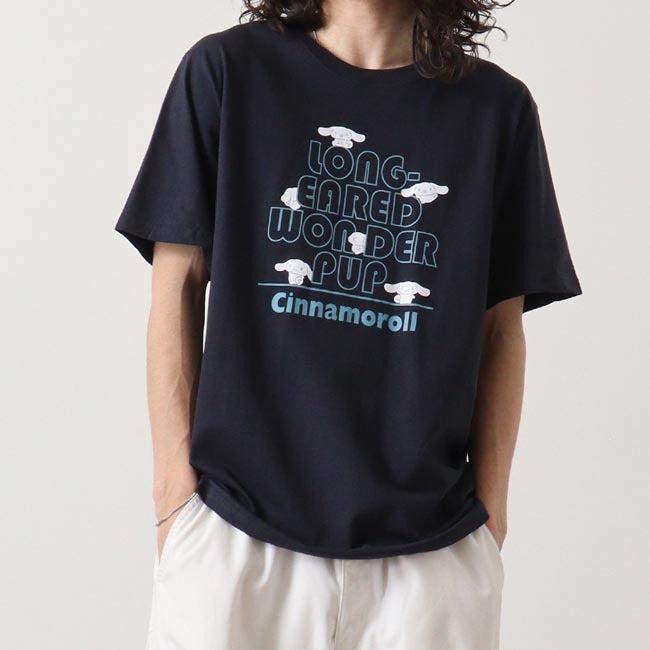 シナモロール Tシャツ 半袖 プリント サンリオ キャラクターズ cr1142-202