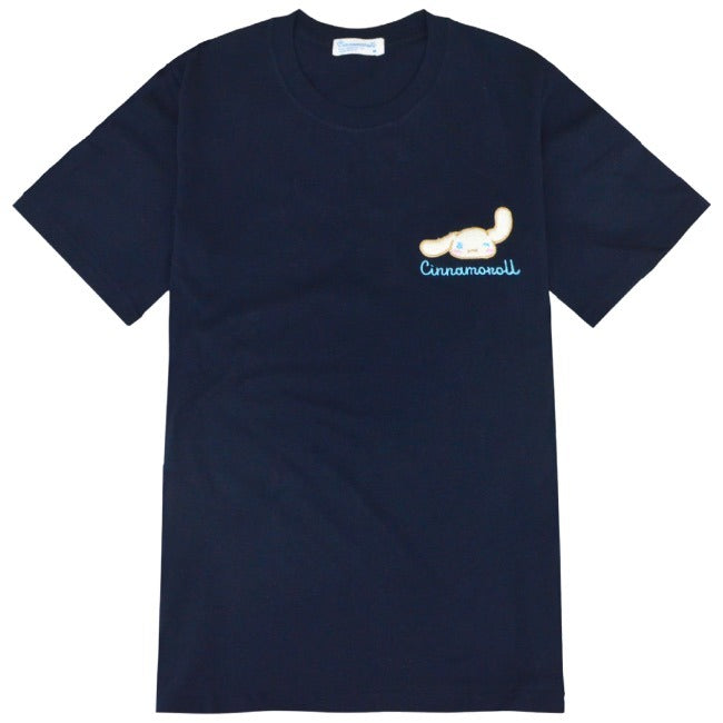 シナモロール Tシャツ 半袖 刺繍 サンリオ キャラクターズ メンズ レディース cr1142-350