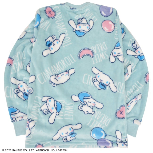 シナモロール サンリオ キャラクターズ トップス ボトムス セット ルームウェア 長袖 パンツ ボア フリース cr1634-586