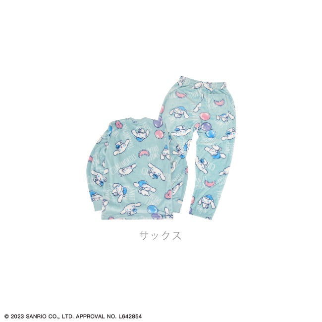 シナモロール サンリオ キャラクターズ トップス ボトムス セット ルームウェア 長袖 パンツ ボア フリース cr1634-586
