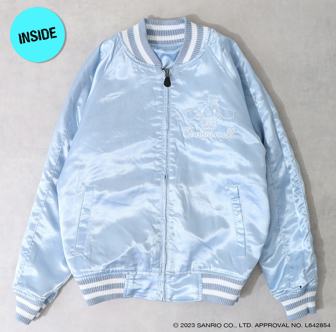 シナモロール リバーシブル スカジャン 2WAY 春秋 アウター ジャケット サンリオキャラクターズ cr1833-705