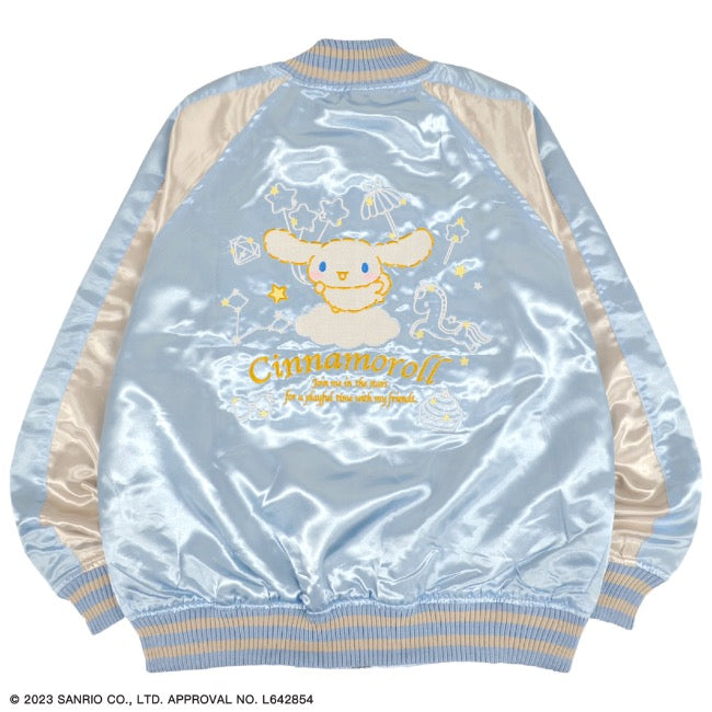 シナモロール サンリオ キャラクターズ スカジャン 長袖 アウター 刺繍 cr1833-713