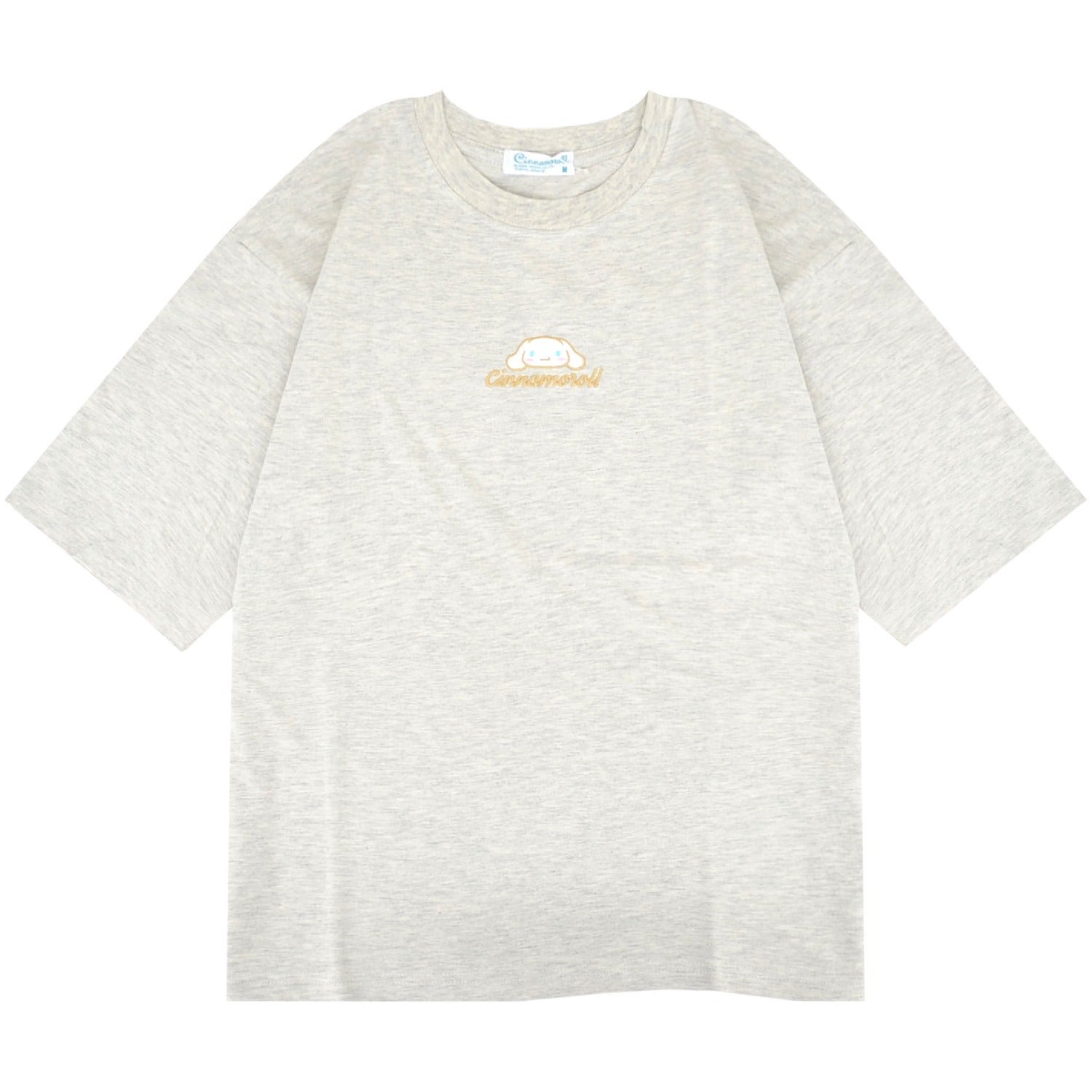 シナモロール Tシャツ オーバーサイズ 半袖 プリント 刺繍 トップス サンリオ キャラクターズ レディース cr2152-197