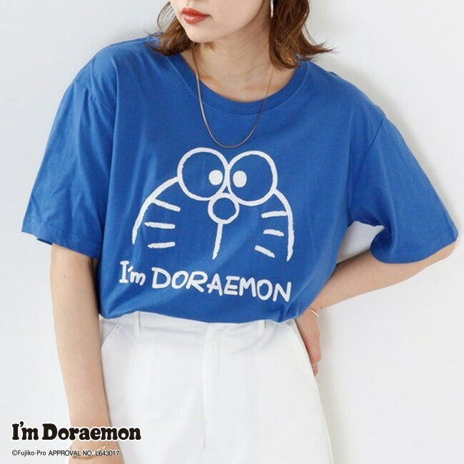 アイム ドラえもん Tシャツ 半袖 フェイス プリント I'm Doraemon メンズ レディース dr1132-421