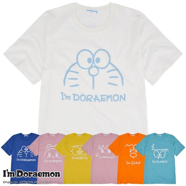アイム ドラえもん Tシャツ 半袖 フェイス プリント I'm Doraemon メンズ レディース dr1132-421