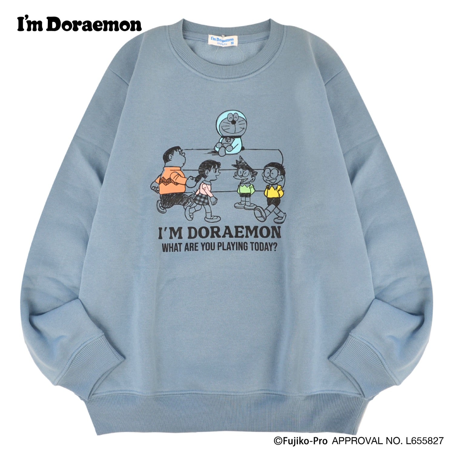 アイム ドラえもん トレーナー 裏起毛 プリント 刺繍 ロゴ I'm Doraemon メンズ レディース dr1344-71