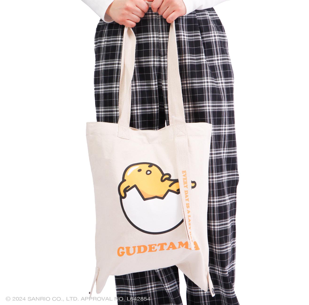 ぐでたま トート バケット バッグ 2WAY お買い物袋 エコバッグ グッズ サンリオ キャラクターズ gd-1000