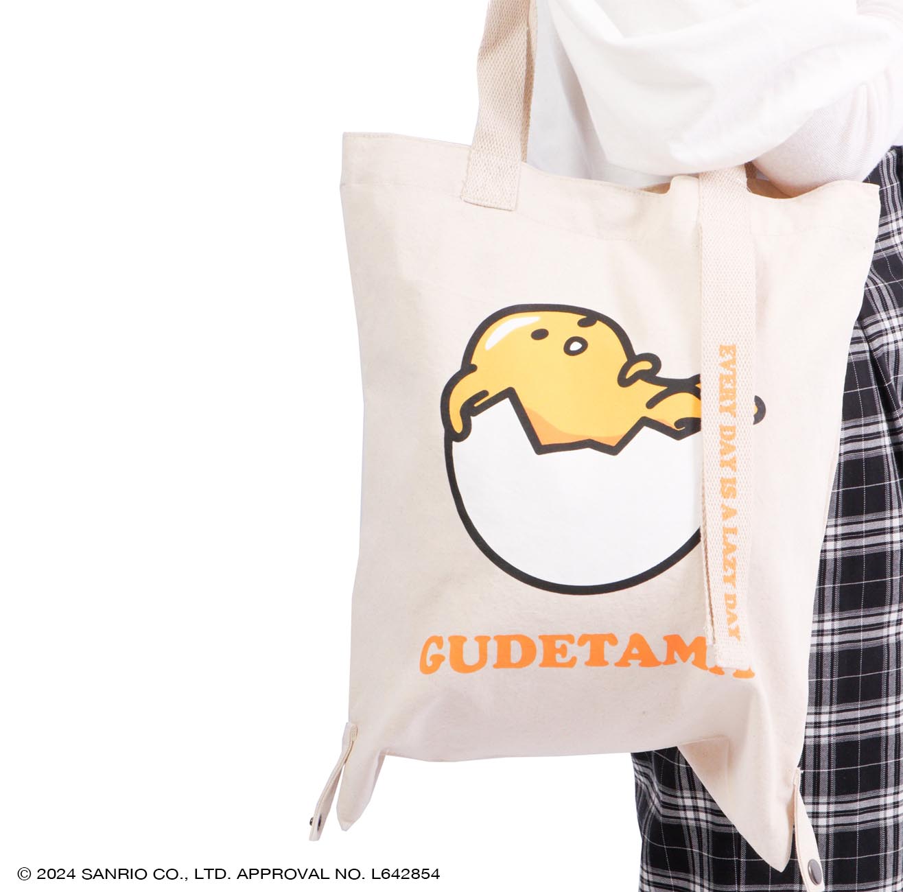 ぐでたま トート バケット バッグ 2WAY お買い物袋 エコバッグ グッズ サンリオ キャラクターズ gd-1000