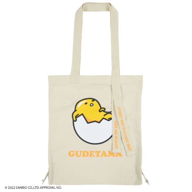ぐでたま トート バケット バッグ 2WAY お買い物袋 エコバッグ グッズ サンリオ キャラクターズ gd-1000