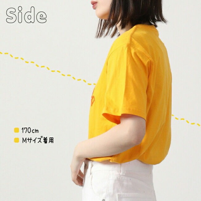 ぐでたま 半袖 Tシャツ 刺繍 春 夏 チェーンステッチ サンリオ キャラクターズ gd1132-342