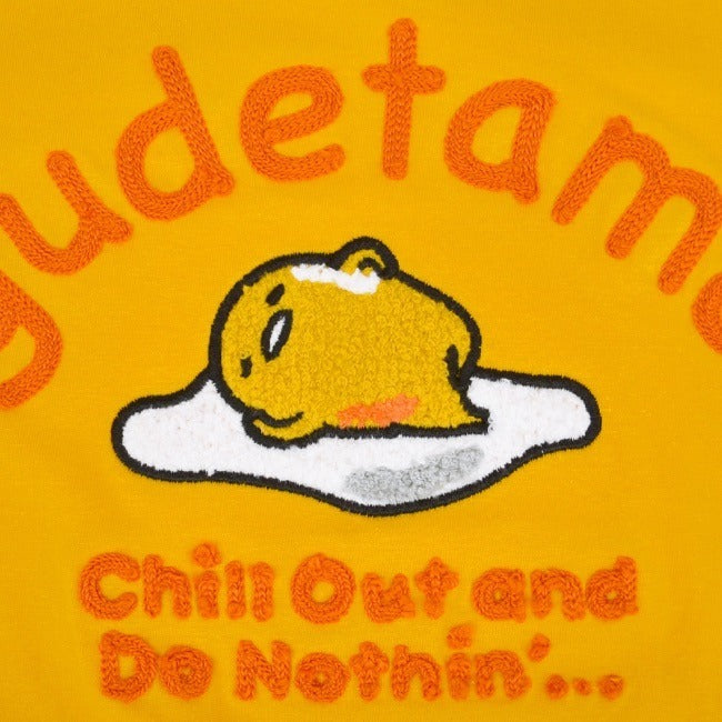 ぐでたま 半袖 Tシャツ 刺繍 春 夏 チェーンステッチ サンリオ キャラクターズ gd1132-342