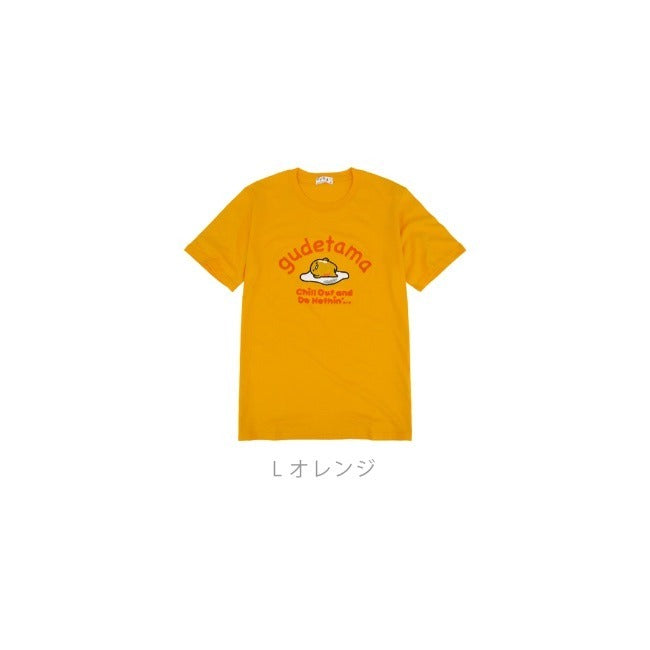 ぐでたま 半袖 Tシャツ 刺繍 春 夏 チェーンステッチ サンリオ キャラクターズ gd1132-342