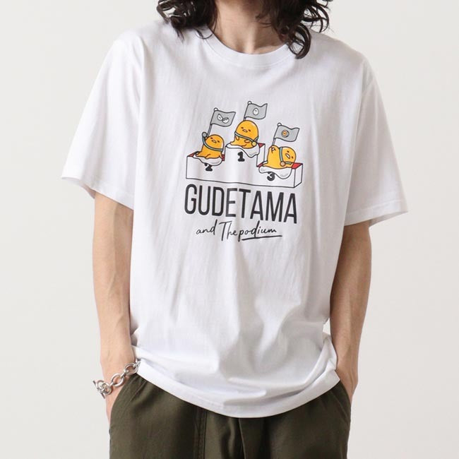 ぐでたま Tシャツ 半袖 プリント サンリオ キャラクターズ メンズ レディース gd1142-203