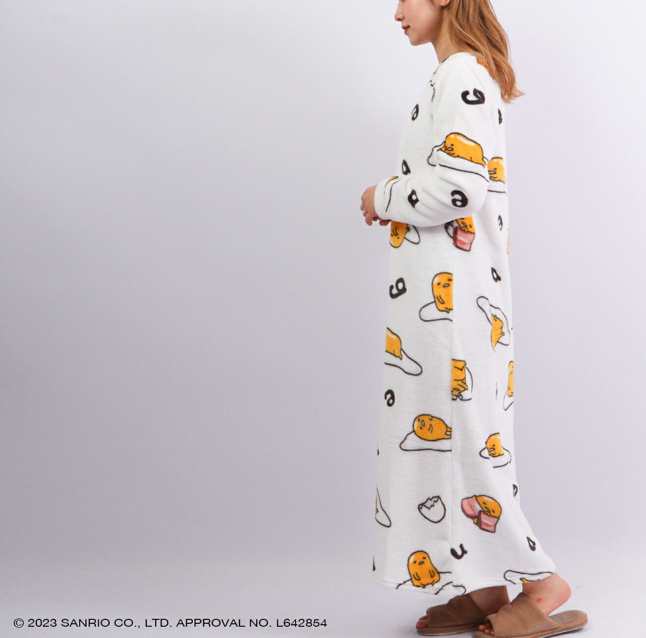 ぐでたま ワンピース 長袖 プリント 部屋着 サンリオ キャラクターズ gd2724-759