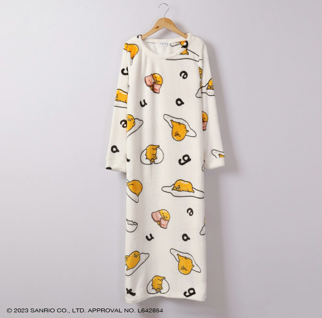 ぐでたま ワンピース 長袖 プリント 部屋着 サンリオ キャラクターズ gd2724-759