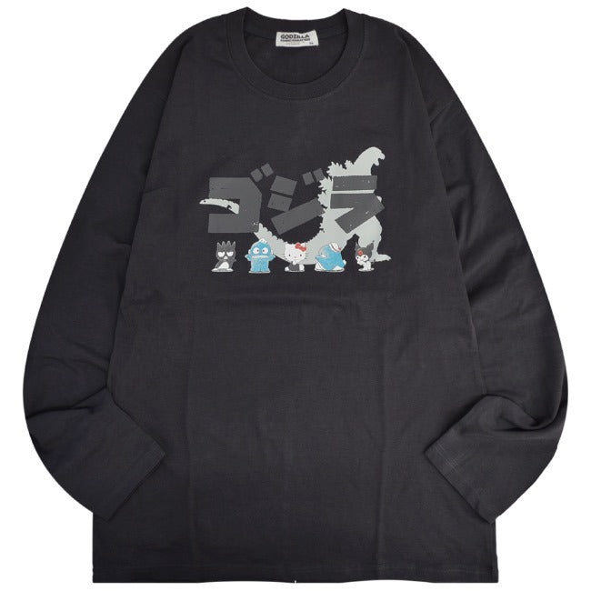 ゴジラ サンリオ キャラクターズ プリント 長袖 Tシャツ 春 秋 GODZILLA gz1243-39