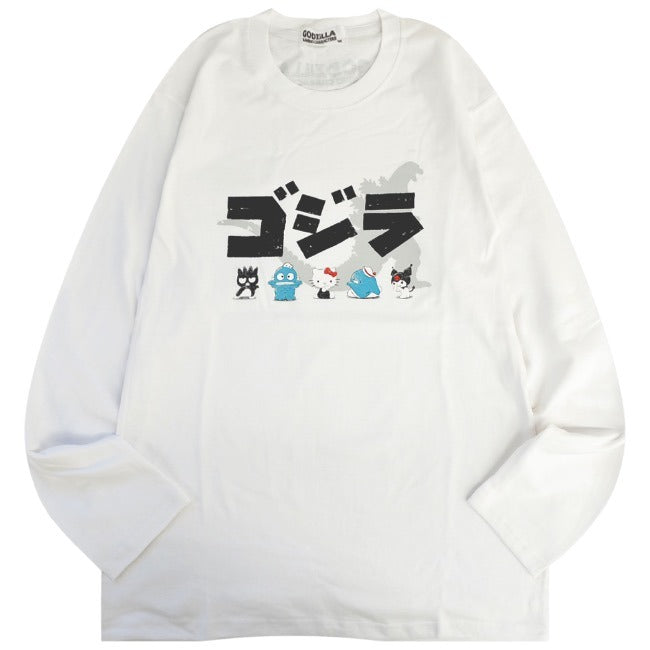 ゴジラ サンリオ キャラクターズ プリント 長袖 Tシャツ 春 秋 GODZILLA gz1243-39