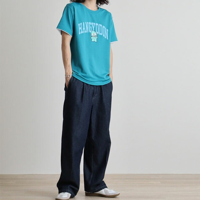 ハンギョドン Tシャツ 速乾 ドライ 半袖 サンリオ キャラクターズ 夏 メンズ レディース hg1142-317