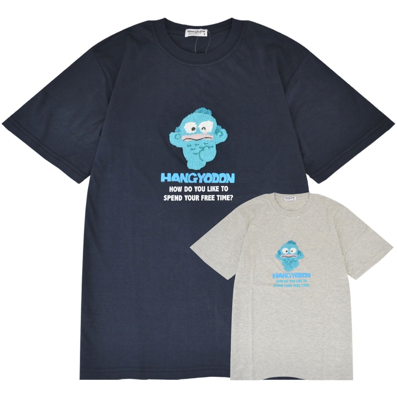 ハンギョドン Tシャツ 半袖 刺繍 プリント トップス サンリオ キャラクターズ メンズ レディース hg1152-268